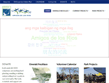 Tablet Screenshot of amigosdelosrios.org